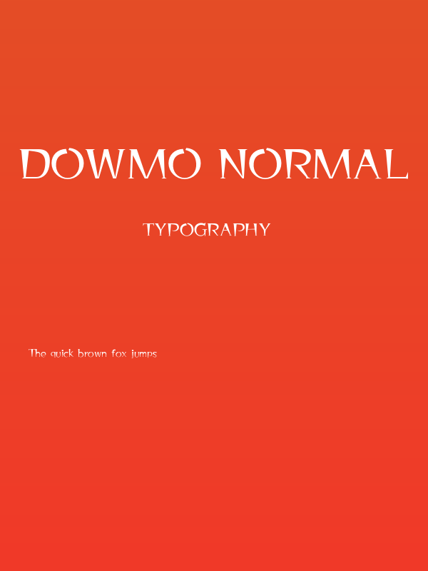 Dowmo Normal Poster