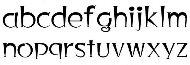 Dowmo Normal Font Litere mici