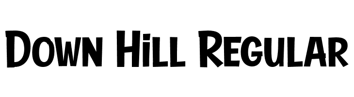 Down Hill Regular Fonte