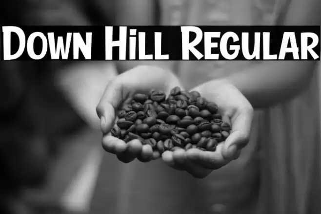 Down Hill Regular 字体 examples
