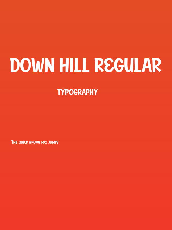 Down Hill Regular Poster