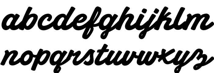 Down Town Font LOWERCASE