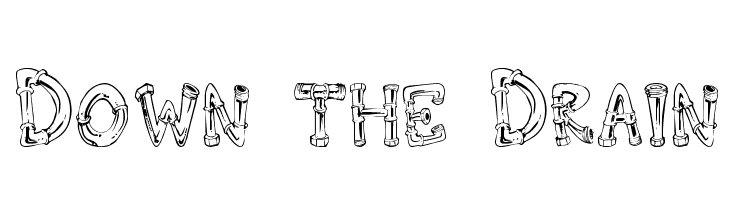 Down the Drain Font