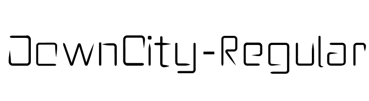 DownCity-Regular  Fuentes Gratis Descargar