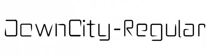 DownCity-Regular  免费字体下载