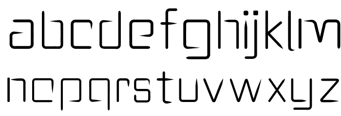 DownCity-Regular Font LOWERCASE