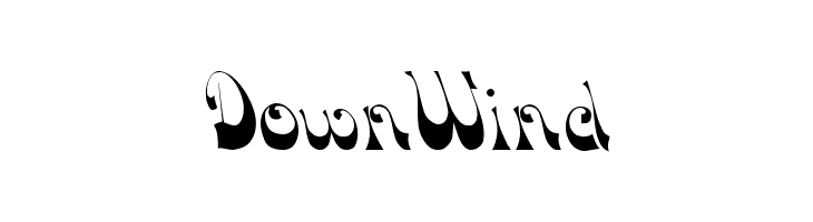 DownWind  Frei Schriftart Herunterladen
