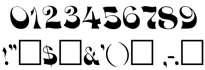 DownWind Font OTHER CHARS