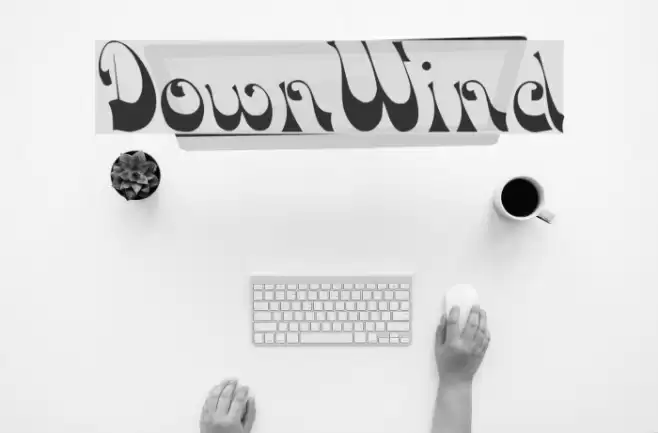 DownWind Шрифта examples