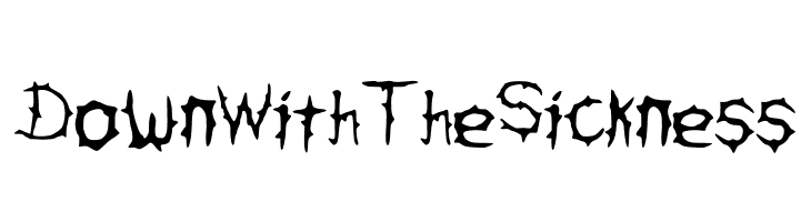 DownWithTheSickness  Frei Schriftart Herunterladen