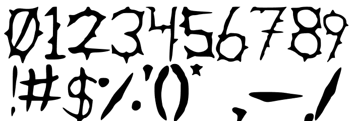 DownWithTheSickness Font OTHER CHARS