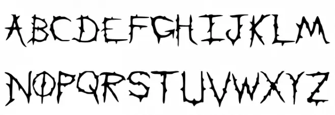 DownWithTheSickness Schriftart Groß