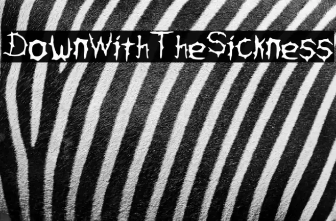 DownWithTheSickness Font examples