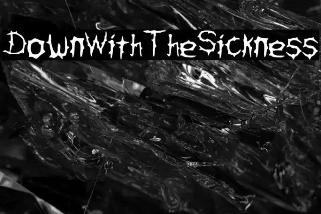 DownWithTheSickness Font examples