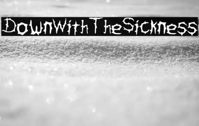 DownWithTheSickness Font examples