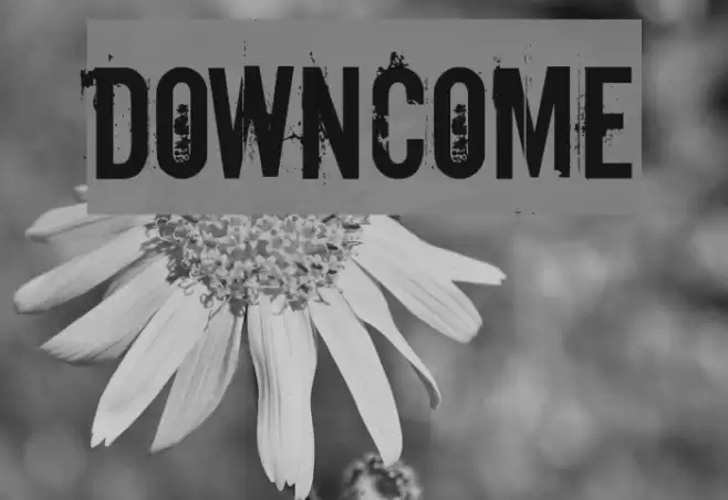 Downcome Font examples