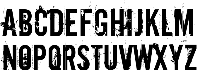 Downcome Font LOWERCASE