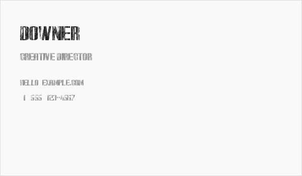 Downer Business Card