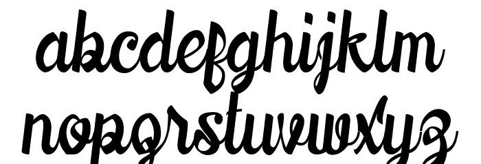 Downhill Font LOWERCASE