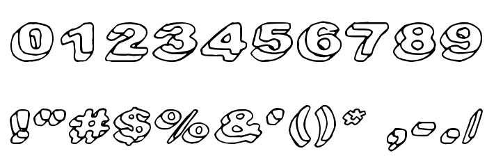 Downleft Font OTHER CHARS