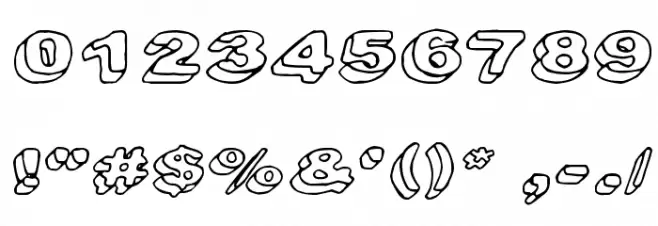 Downleft Font OTHER CHARS