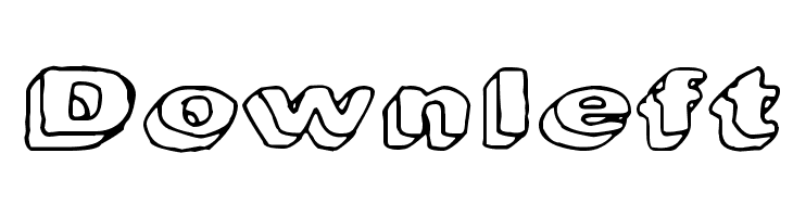 Downleft Font