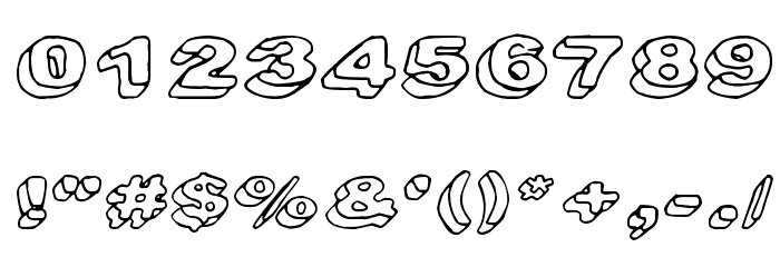 Downleft Font OTHER CHARS