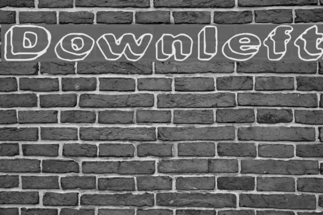 Downleft Font examples