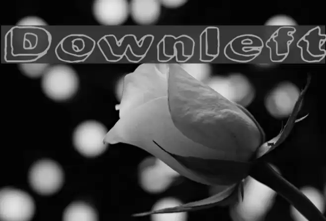 Downleft Font examples
