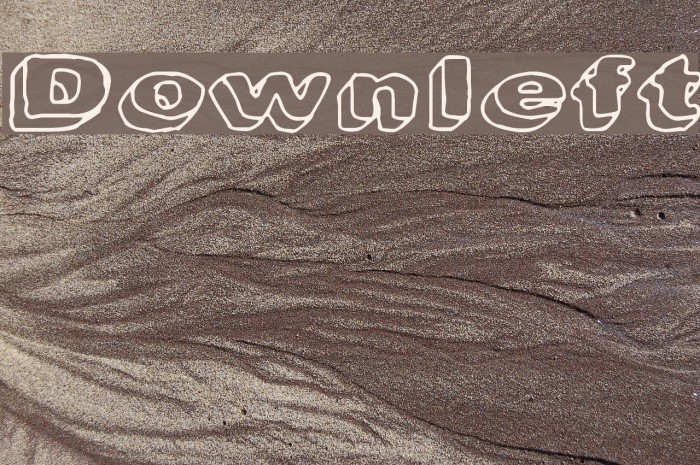 Downleft Font examples