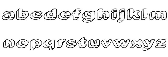 Downleft Font LOWERCASE