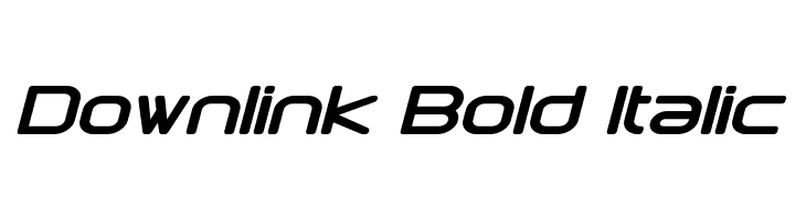 Downlink Bold Italic Font