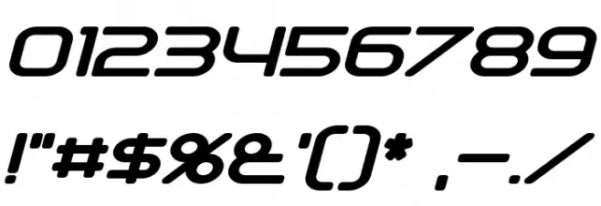 Downlink Bold Italic Font OTHER CHARS