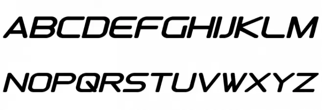 Downlink Bold Italic फ़ॉन्ट अपरकेस