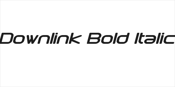 Downlink Bold Italic Logo