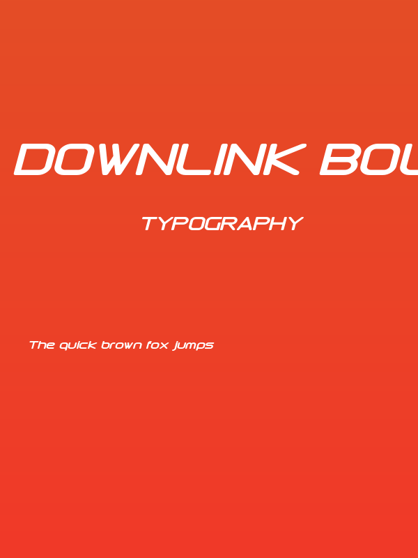Downlink Bold Italic Poster