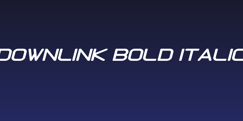 Downlink Bold Italic Social Header