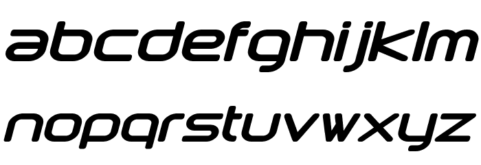 Downlink Bold Italic Font LOWERCASE