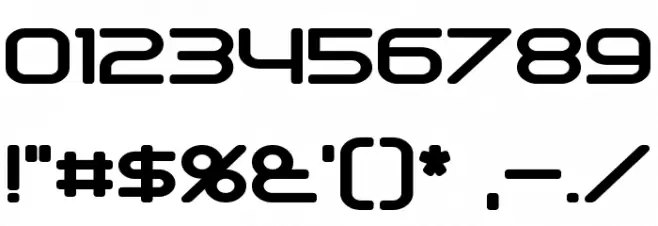 Downlink Bold Font Alte caractere