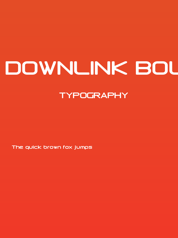 Downlink Bold Poster