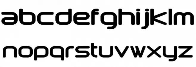Downlink Bold Font Litere mici