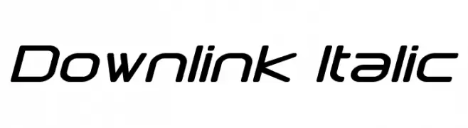 Downlink Italic  font caratteri gratis