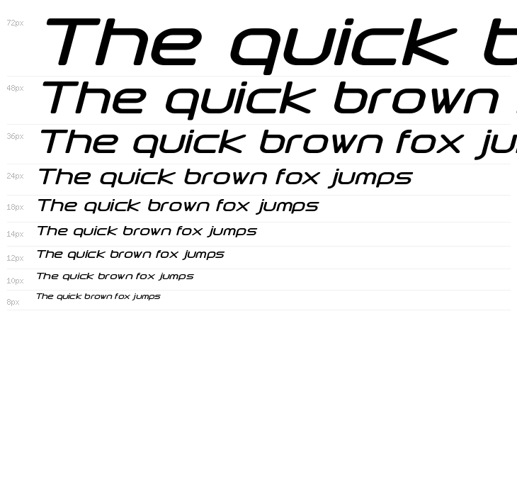 Downlink Italic Waterfall