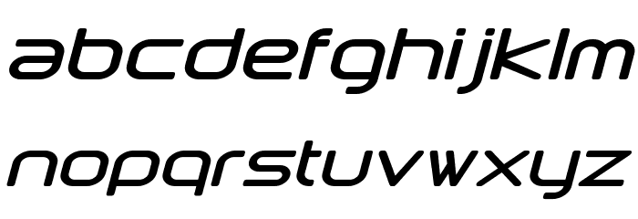 Downlink Italic Font LOWERCASE