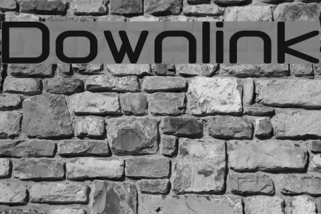 Downlink Font examples