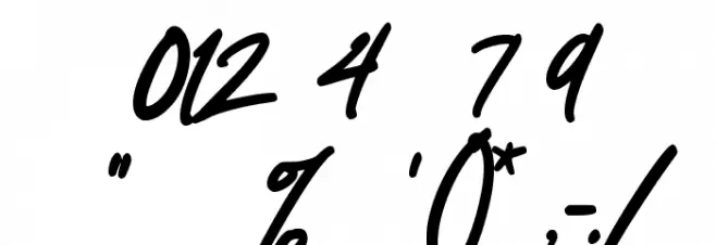 Downstairs Font OTHER CHARS