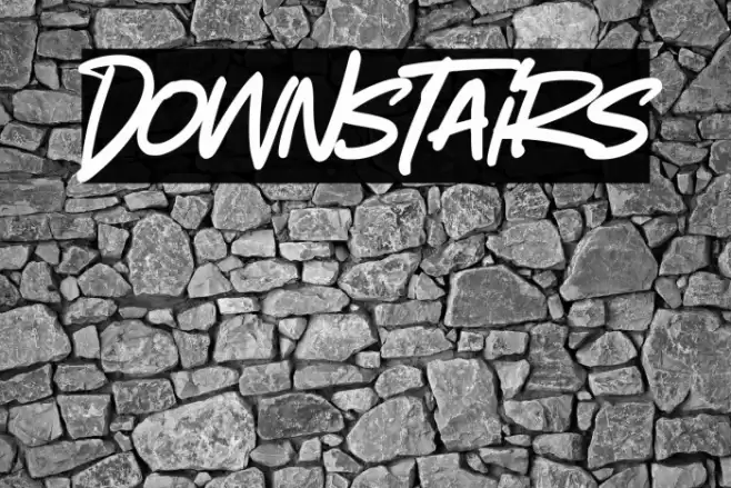 Downstairs Font examples