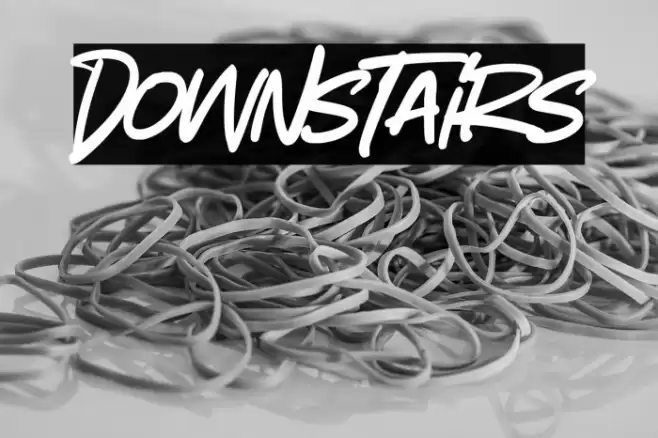 Downstairs Font examples