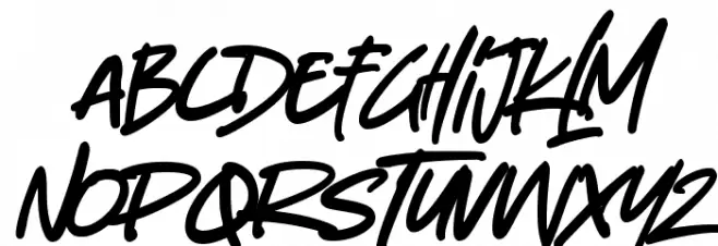 Downstairs خط أحرف صغيرة