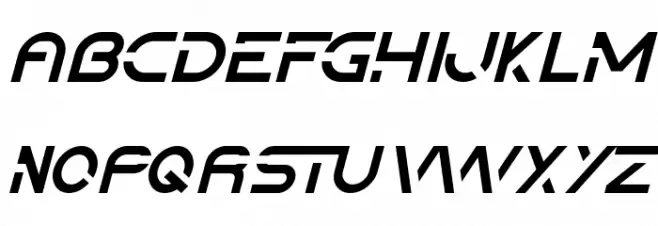 Downstream Demo Italic Schriftart Groß